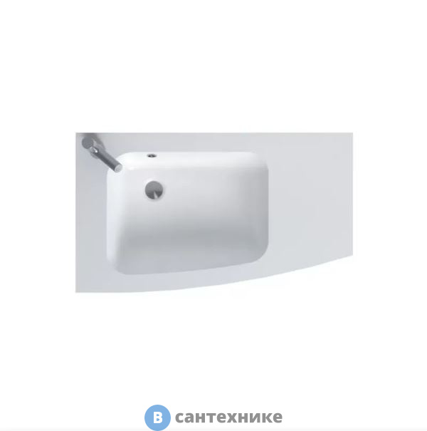 Раковина Jacob Delafon Nona EB1880RU-00 из гелькоата, глянцевый белый, 80 см