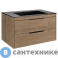 картинка Тумба под раковину Vincea Chiara 2D 800 подвесная, 2 выкатных ящика soft-close, N.Oak (VMC-2C2800NO)