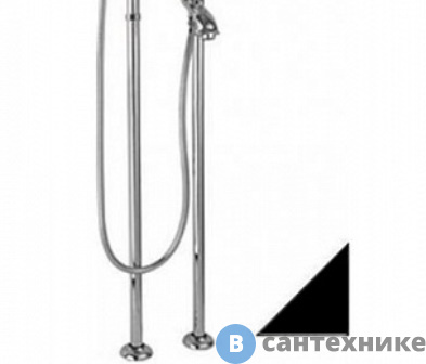 картинка Универсальный установочный комплект Cezares PI-NOP для напольного смесителя, черный матовый