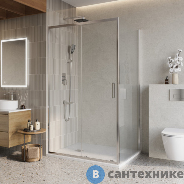 картинка Душевой уголок BelBagno LUCE-AH-1-130/80-C-Cr без поддона