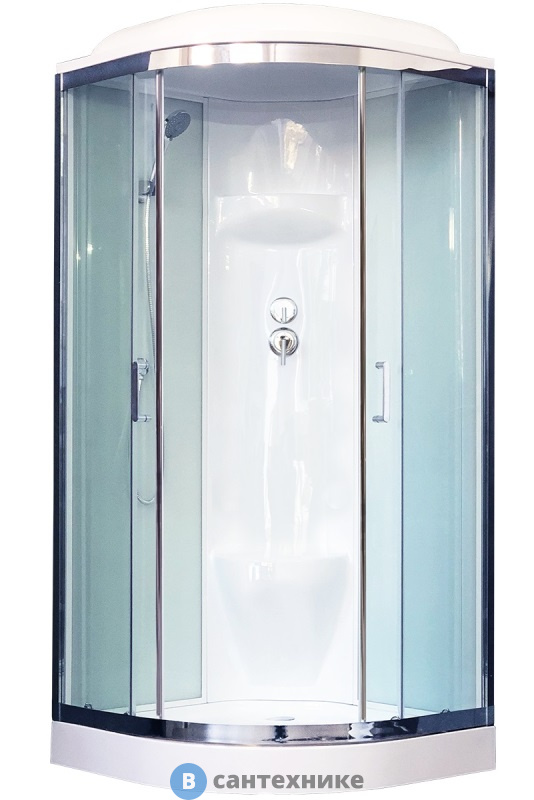Душевая кабина Royal Bath RB 100HK6-WT 1000x1000x2170 (белое/прозрачное) (RB100HK6-WT)