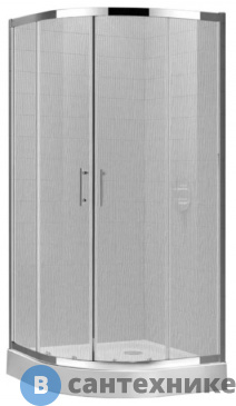 картинка Душевой уголок Cezares ECO-O-R-2-90-P-Cr (900x900x1900) без поддона