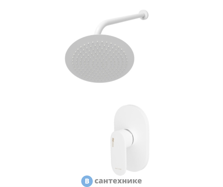 Верхний душ WasserKRAFT A85146 встраиваемый комплект