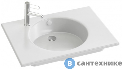 картинка Раковина Jacob Delafon ODEON RIVE EXAX112-Z-00 с гладкой нижней поверхностью, 70 см.