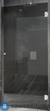 картинка Душевая дверь на петлях MaybahGlass 1950*700 Стекло 8 мм Графит (MGD-517-4)