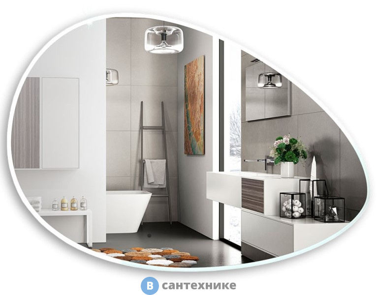 Зеркало AZARIO OMEGA 1200*800 бесконтактный сенсор (LED-00002557)