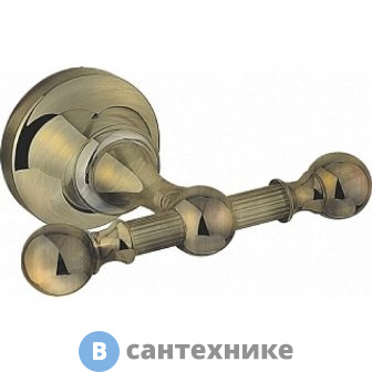 Двойной крючок Cezares OLIMP-DHK-02 бронза