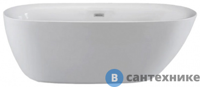 картинка Акриловая ванна Cerutti COMO 170x75 со сливом-переливом (CT7386)