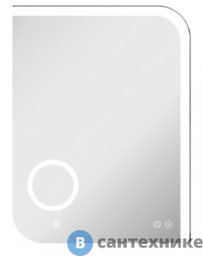 картинка Зеркало AZARIO "Golden" влагостойкое с подсветкой+ подогрев+ линза 600*800 (CS00084314)