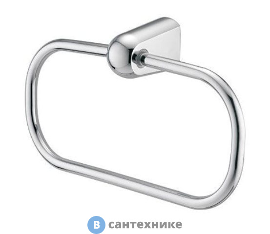 Держатель полотенец WasserKRAFT Berkel K-6860 кольцо металл, хромоникелевое покрытие