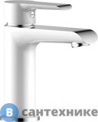 Смеситель Rossinka Silvermix W35-12 для умывальника, хром/бел