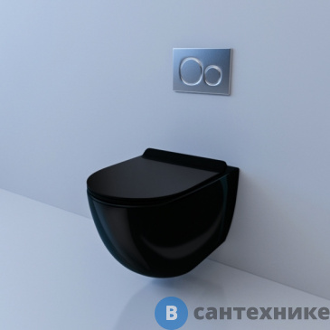 картинка Унитаз подвесной ESBANO GARCIA (Black) (550x370x370)