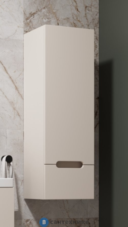 Колонна Style line подвесная Матис 36 см, 1 ящик, крем, PLUS, ЭМАЛЬ (4650134473254)