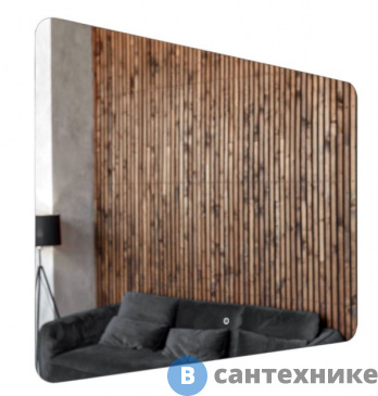 картинка Зеркало AZARIO Alone Raggio влагостойкое с подсветкой 1000*700 (CS00078966)