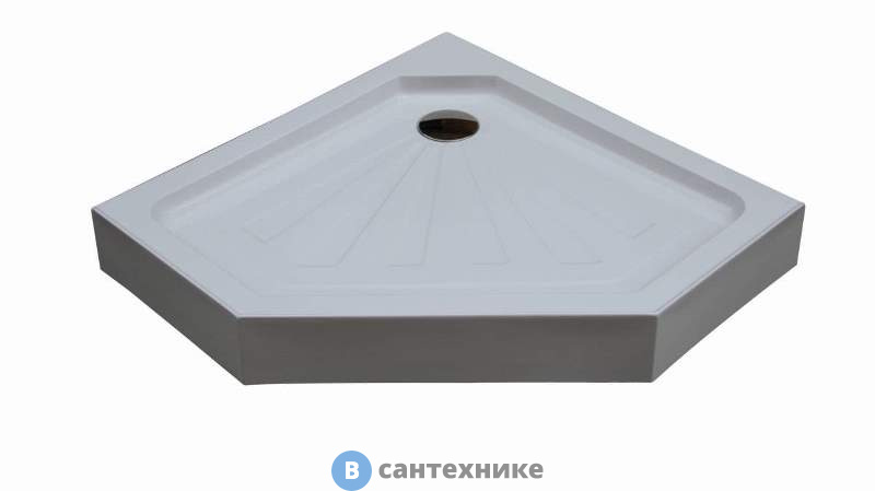 Душевой поддон Cerutti P101 (100*100*15) пентагональный, без сифона