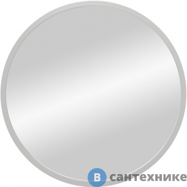 картинка Зеркало Континент Мун белый D 600 в МДФ раме (Б171)