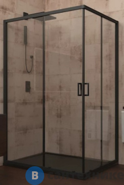 картинка Душевой уголок Veconi RV-14 RV14-10080-01-C5 стекло прозрачное/6 мм/ без поддона