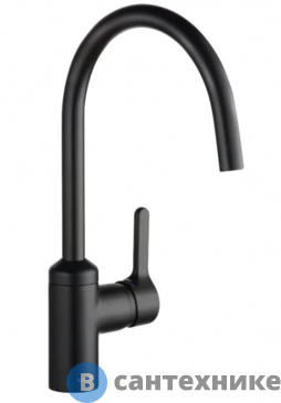 картинка Смеситель Kludi 428033978 BOZZ для кухни, чёрный мат.