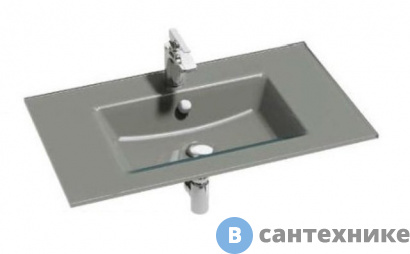 картинка Раковина на столешницу Jacob Delafon VOX EB2104-DD2 стеклянная /80/ (серая)