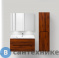 картинка Зеркальный шкаф BelBagno SPC-2A-DL-BL-900 с нижней подсветкой дверей с двумя распашными дверьми с двусторонним зеркальным полотном, со стеклянными полками, с розеткой и сенсорным выключателем