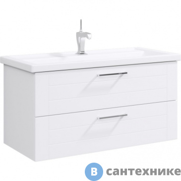 картинка Тумба под раковину Aqwella MANCHESTER 101 MAN01102 (подвесная, белый)
