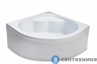 картинка Ванна акриловая WEMOR 135/135/55 C полукруг 1350*1350*550 мм (10000003043)