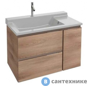 картинка Тумба под раковину Jacob Delafon SOPRANO EB1334-N08-E10 квебекский дуб (96х53,5х63,4)