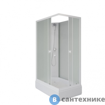 картинка Душевая кабина Niagara Promo P110/80/26Q/MT/BK (1100х800х2000) 