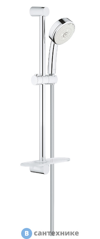 Душевой гарнитур Grohe 27929002 New Tempesta Cosmopolitan 100 III с полочкой, 600 мм