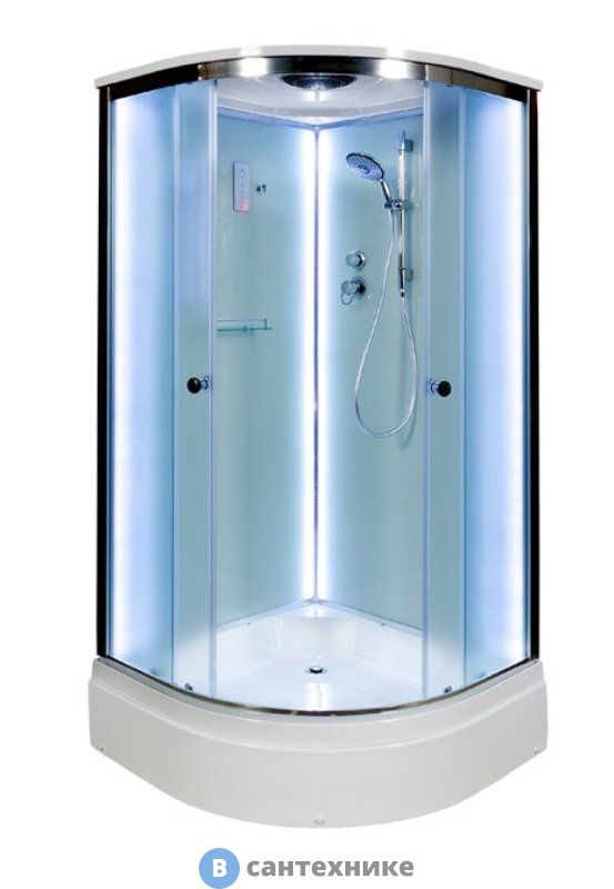 Душевая кабина Deto D271S LED (100х100х220 см)