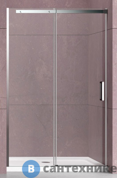 картинка Душевая дверь Vincea Dice VDS-4D120CL, 1200, хром, стекло прозрачное