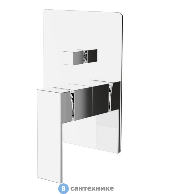 Смеситель BelBagno ROM-VDI-CRM встраиваемый для душа с переключателем, хром