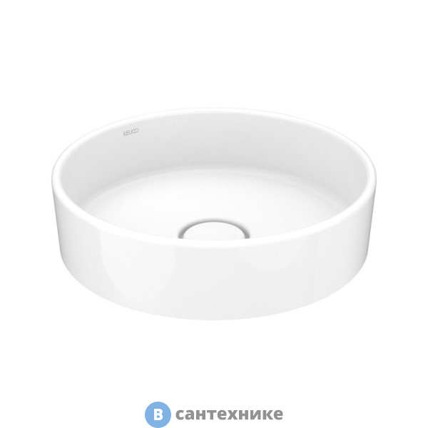 Умывальник Keuco STAGELINE керамический, без перелива, диаметр: 400 мм, белый (32880310400)