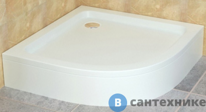 картинка Душевой поддон RGW STYLE 90*90*3.5 h 22 белый/полукруг (FW5-8) (16180499-11), без сифона