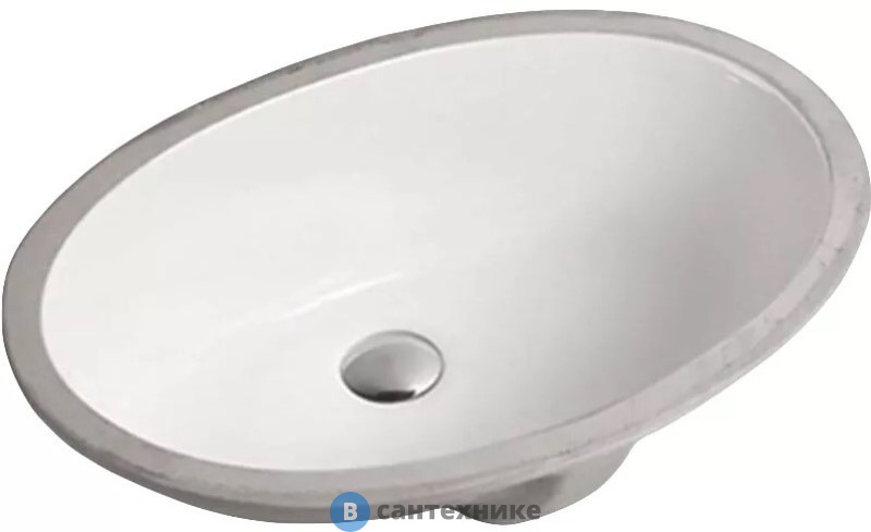 Раковина GID-ceramic Yj839 встраиваемая снизу, белый (560х420х190)
