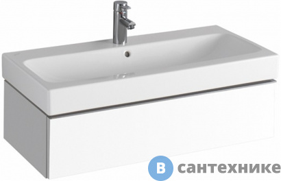 картинка Тумба под умывальник Keramag ICON 840290000 /890x240x477/ (белый глянец, лак)