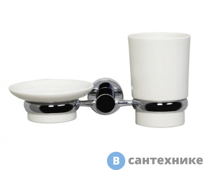 картинка Держатель стакана и мыльницы WasserKRAFT K-28226