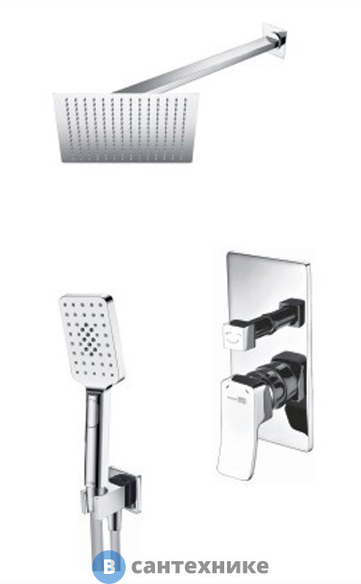 Встраиваемый комплект WasserKRAFT A16190 для душа