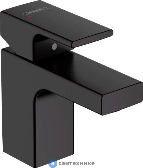 Смеситель Hansgrohe 71560670 Vernis Sh для раковины, чёрный матовый