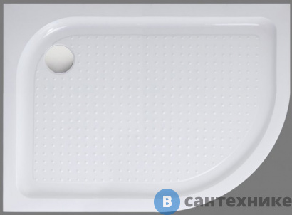 картинка Душевой поддон BelBagno TRAY-BB-RH-100/80-550-15-W-L акрил