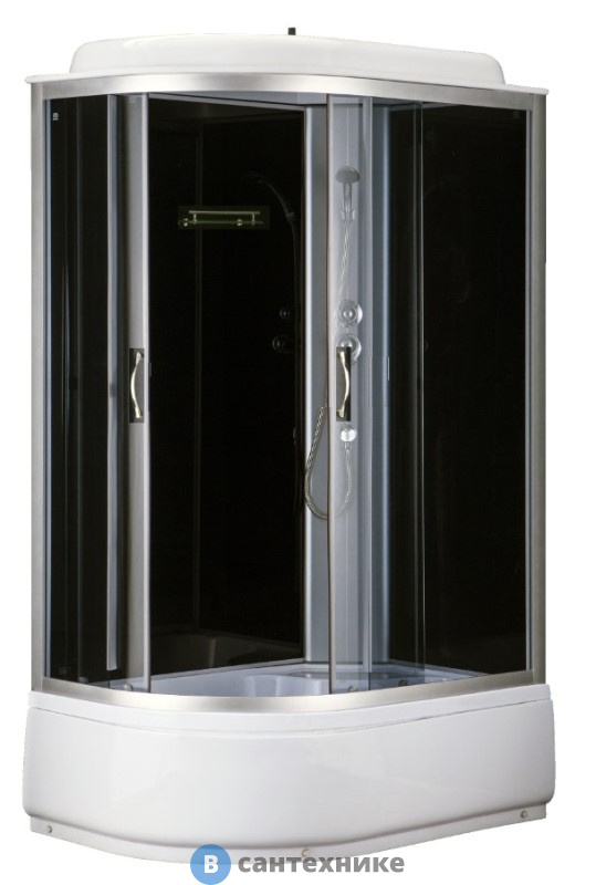 Душевая кабина Loranto CS-66120R G 120*80*215 выс. чёрн.