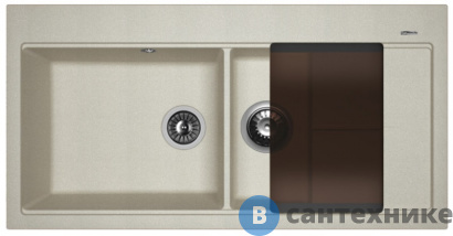 картинка Кухонная мойка FLORENTINA Россана, грей FSm (20.335.E1000.305)