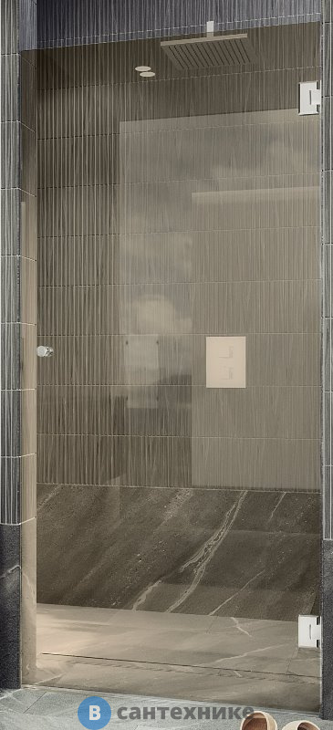 Душевая дверь на петлях MaybahGlass 1950*800 Стекло 8 мм Бронза (MGD-520-4)