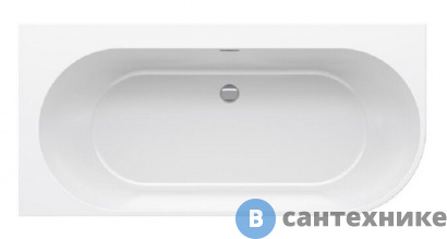 картинка Акриловая ванна Ravak FREEDOM Corner P 1700x800 пристенная (слив-перелив - чёрный) (XC00100042)