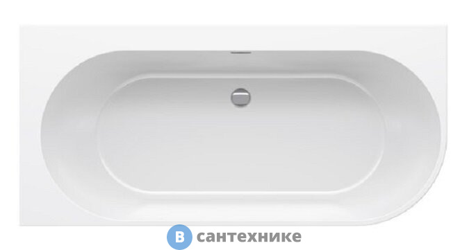 Акриловая ванна Ravak FREEDOM Corner P 1700x800 пристенная (слив-перелив - чёрный) (XC00100042)