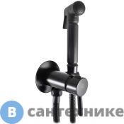 Смеситель Slezak RAV SEINA SE843/1CMAT для биде скрытого монтажа с гигиеническим душем метал., чёрный матовый