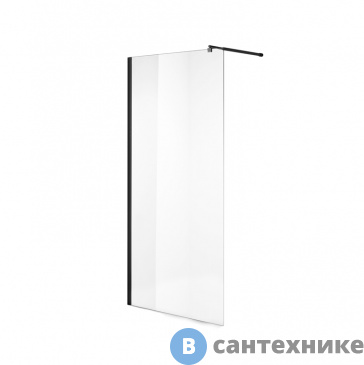 картинка Душевая перегородка Niagara NG-683-90 black (90x195)