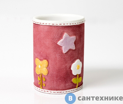 картинка Стакан для зубных щеток WasserKRAFT Ammer K-6428 полирезин