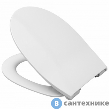 картинка Сиденье для унитаза Roca ZRU9302943 LEON с микр., дюропласт, быстрое снятие, стальные петли (белый)