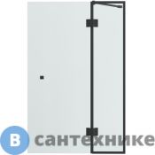 Шторка на ванну Bravat Alfa BG090.1400BM с фиксированным стеклом и распашной дверью 900х1400 мм